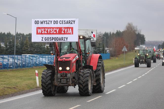 Protest rolników w Pyrzowicach