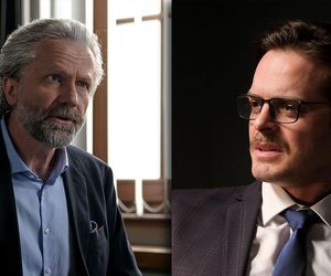 M jak miłość odc. 1885. Błażej Święcicki (Adrian Budakow), Jan Baczewski ( Arkadiusz Głogowski)