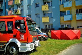 Wypadł z czwartego piętra. Zginął na miejscu