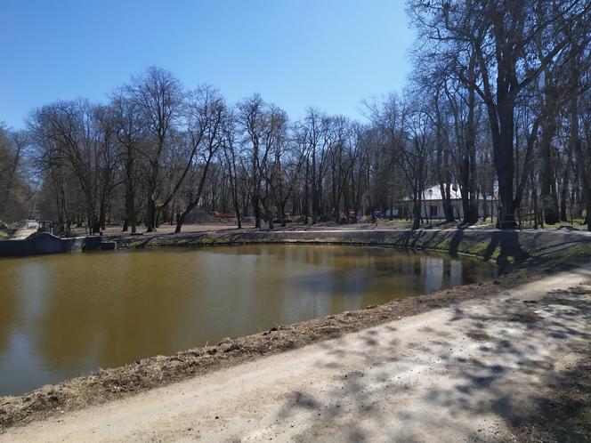 Park Aleksandria w Siedlcach w czasie remontu i prac rewitalizacyjnych - 29.03.2023