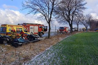 Tragedia pod Ząbkowicami Śląskimi. Zginął młody mężczyzna