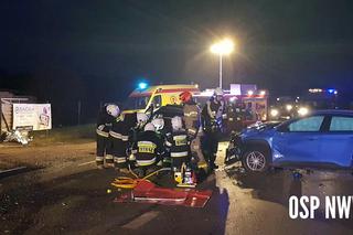 Groźny wypadek w Januszkowie! Dwie osoby trafiły do szpitala! [ZDJĘCIA]
