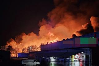Potężny pożar stolarni w Gnieźnie. Ogromna skala zagrożenia