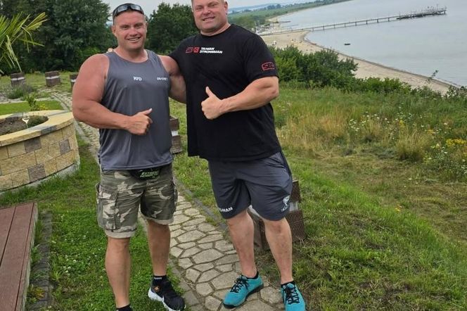 Przez lata walczyli z Pudzianem w strongman, teraz wyglądają tak. Niezwykłe spotkanie Radzikowskiego i Savickasa