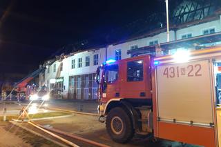 Pożar galerii handlowej w Ełku