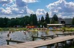 plaża miejska w Augustowie nad jeziorem Necko