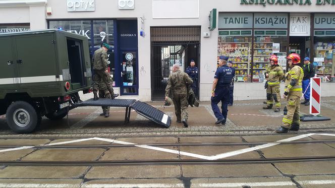 Granat w kamienicy przy Gdańskiej w Bydgoszczy! [ZDJĘCIA, WIDEO]