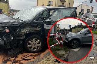 Wypadek w Pyrzowicach. Cztery kobiety ranne po zderzeniu BMW i renault