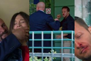 Barwy szczęścia, odcinek 1921. Gustaw Poleski (Sławomir Sidwa), Sebastian (Kacper Krupski), Natalia (Maria Dejmek)