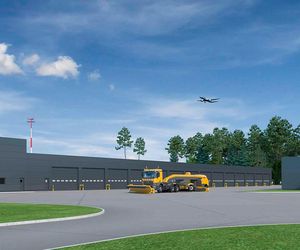 Wizualizacja zaplecza technicznego na Katowice Airport