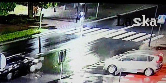 Zduńska Wola. 12-latka na hulajnodze potrącona na przejściu. W momencie wypadku nie miał kasku [ZDJĘCIA].