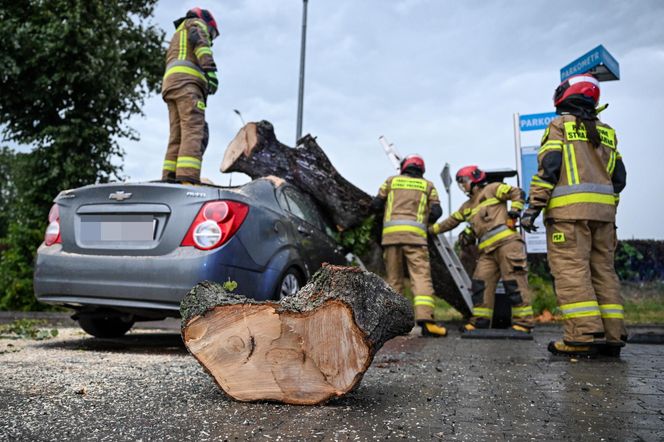  Skutki nawałnic na południu Polski.