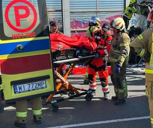 Na trasie S2 w rejonie Ursusa doszło do poważnego wypadku