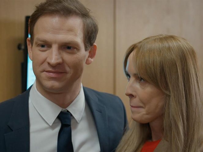 Barwy szczęścia, odcinek 3200: Łukasz (Michał Rolnicki), Agnieszka (Katarzyna Tlałka)