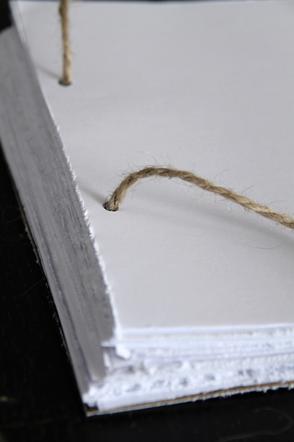 KROK IV - Łączenie okładek i kartek notatnika