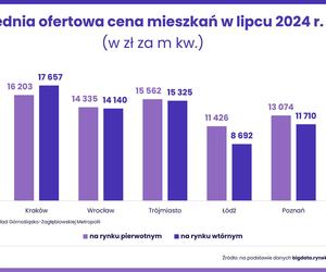 Ceny mieszkań z rynku wtórnego - lipiec 2024 [RAPORT]