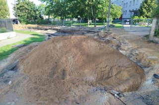 Roboty drogowe na ulicy Błonie w Siedlcach