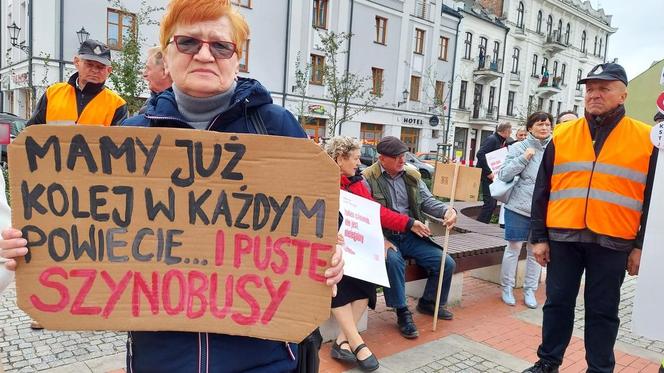 Protest przeciw CPK w Zamościu