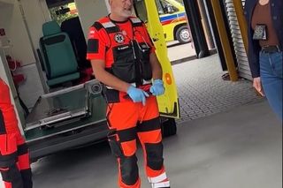 Na sygnale nowy sezon. Róża (Adrianna Jagiełło), Wiktor (Wojciech Kuliński), inspektor Urszula Krzaklewska (Małgorzata Tuszyńska) na planie