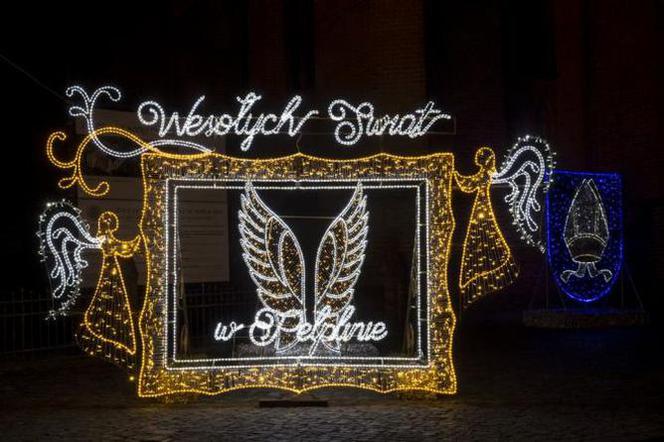 Iluminacje w Pelplinie są zachwycające