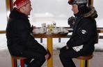 Władimir Putin i Dmitrij Miedwiediew na nartach 