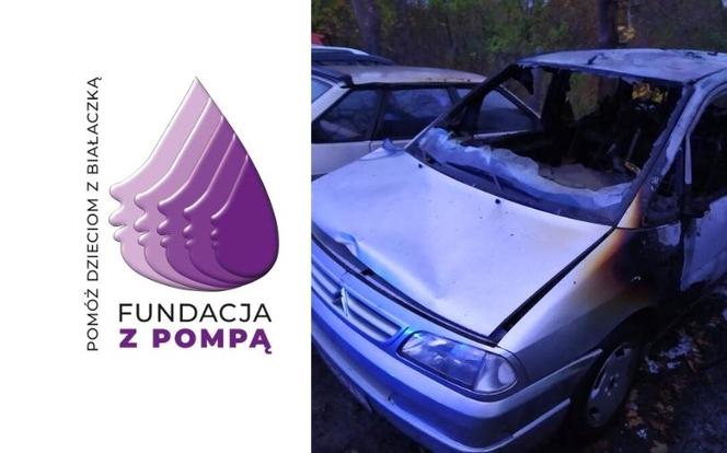 Ktoś podpalił auta należące do Fundacji z Pompą
