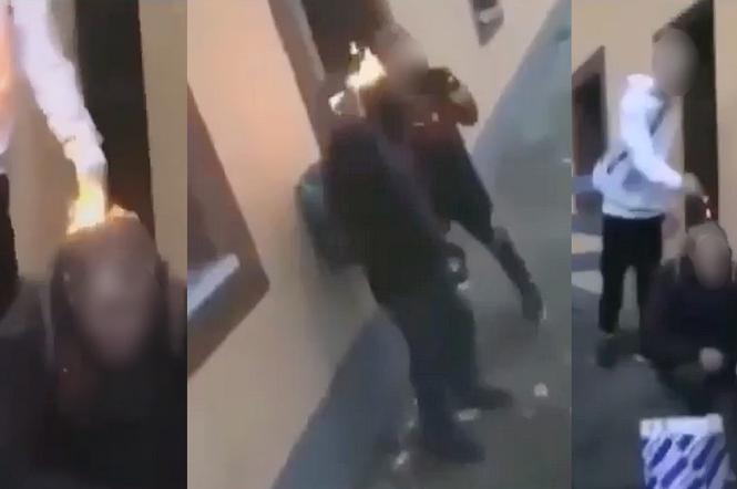 Skandaliczne nagranie w sieci. Nastolatkowie podpalali włosy bezdomnym. Sprawa trafiła do sądu