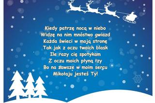 kartki z życzeniami na Mikołajki