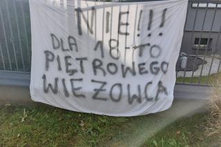 Protest mieszkańców Katowic przeciwko budowie wieżowca