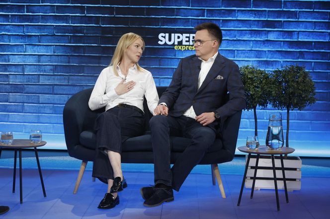 Szymon Hołownia z żoną, Urszulą Brzezińską-Hołownią