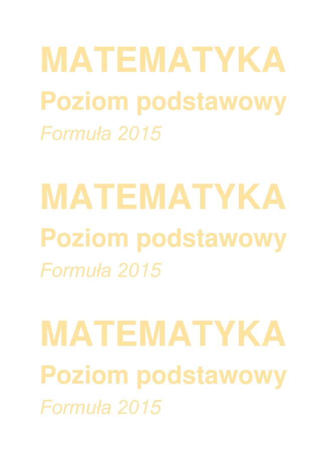 Matura 2025 - matematyka