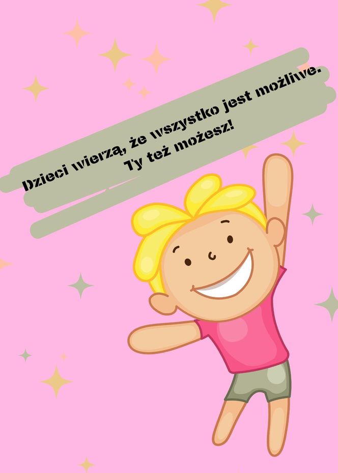 Kartka na Dzień Dziecka dla dorosłych