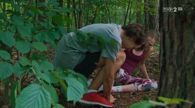 Barwy szczęścia odc. 1947. Zuzia (Anna Adamus), Filip Lisicki (Kuba Dyniewicz)