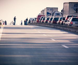 Paraliż drogowy pod Wrocławiem