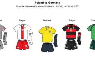 Stroje na mecz Polska - Niemcy