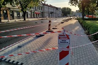 Siedlce: trwa budowa nowej nawierzchni na skrzyżowaniu ulic Piłsudskiego, Floriańskiej, Starowiejskiej i Kościuszki