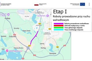 Zamknięcie wylotu z Olsztyna na Warszawę. Dobra wiadomość dla kierowców. Utrudnienia krócej niż planowano