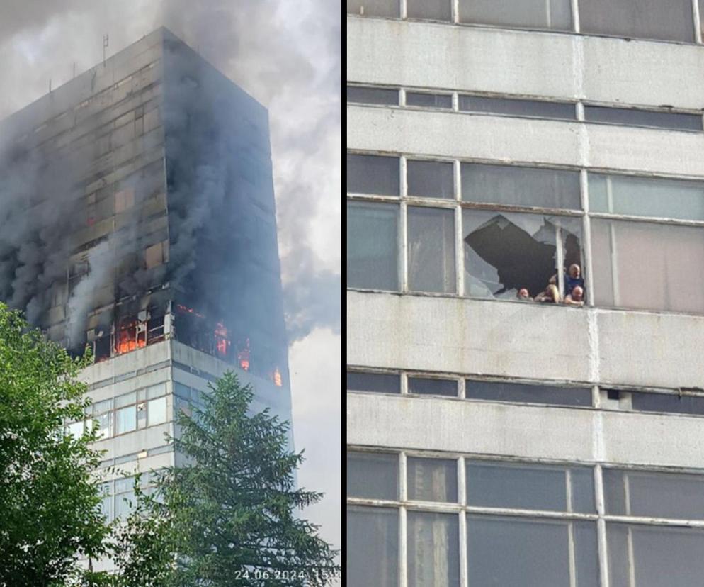 Pożar wielopiętrowego gmachu pod Moskwą. Rośnie liczba ofiar. Ludzie skaczą z okien