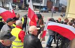 Protest rolników w Olsztynie. Nie zgadzają się importowi ukraińskiego zboża do Polski [ZDJĘCIA]