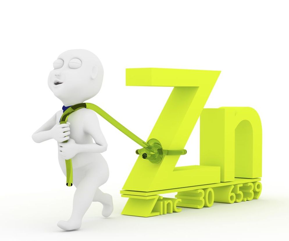 Cynk , mimo że w organizmie mamy jedynie jego śladowe ilości (1,5–2,2 g), odgrywa ważną rolę.