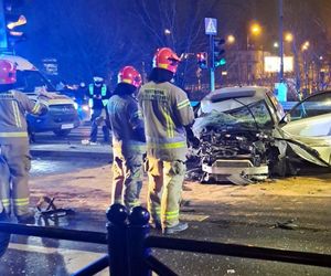 Wypadek w centrum Zabrza. Zderzyły się dwa samochody