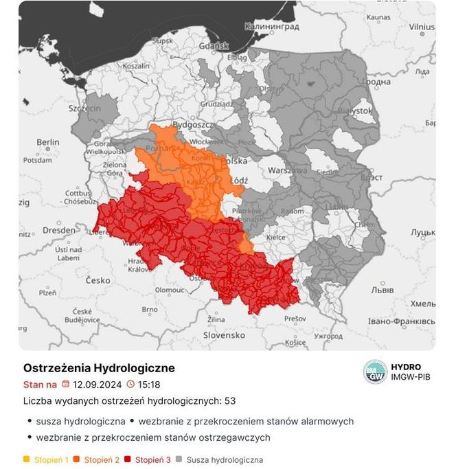 Ostrzeżenia IMGW niemal dla całej Polski. W weekend pogoda może dać się we znaki