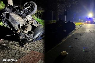 25-latek wyleciał z BMW kilkadziesiąt metrów! Leżał martwy [ZDJĘCIA]