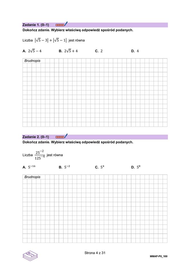 Matura poprawkowa  MATEMATYKA 2025- FORMUŁA 2023