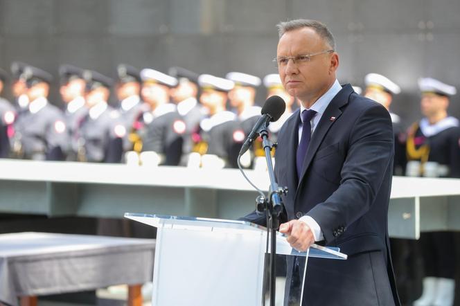 Andrzej Duda na Obchodach 80. rocznicy wybuchu Powstania Warszawskiego