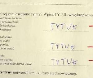 Oto najlepsze teksty ze szkolnych klasówek!