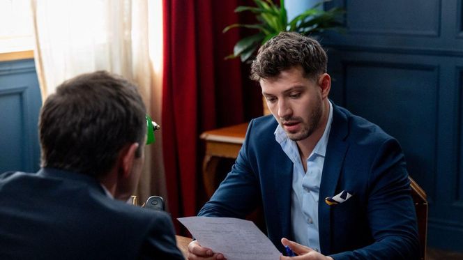 Barwy szczęścia odc. 3249. Justin (Jasper Sołtysiewicz), Bruno (Lesław Żurek)