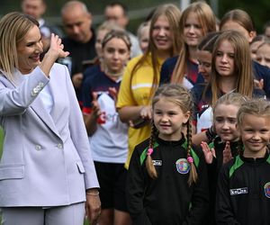 Marta Nawrocka na festiwalu piłki kobiecej