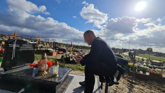 Pan Eryk koczuje na cmentarzu w Elblągu