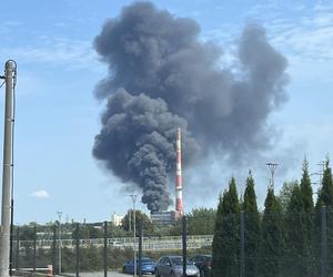 Pożar budynku elektrociepłowni w Rzeszowie